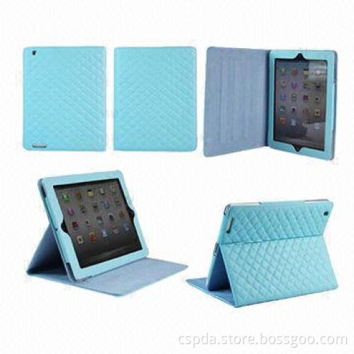 PU Leather Stand Cases for New iPad with Good Touch Feeling